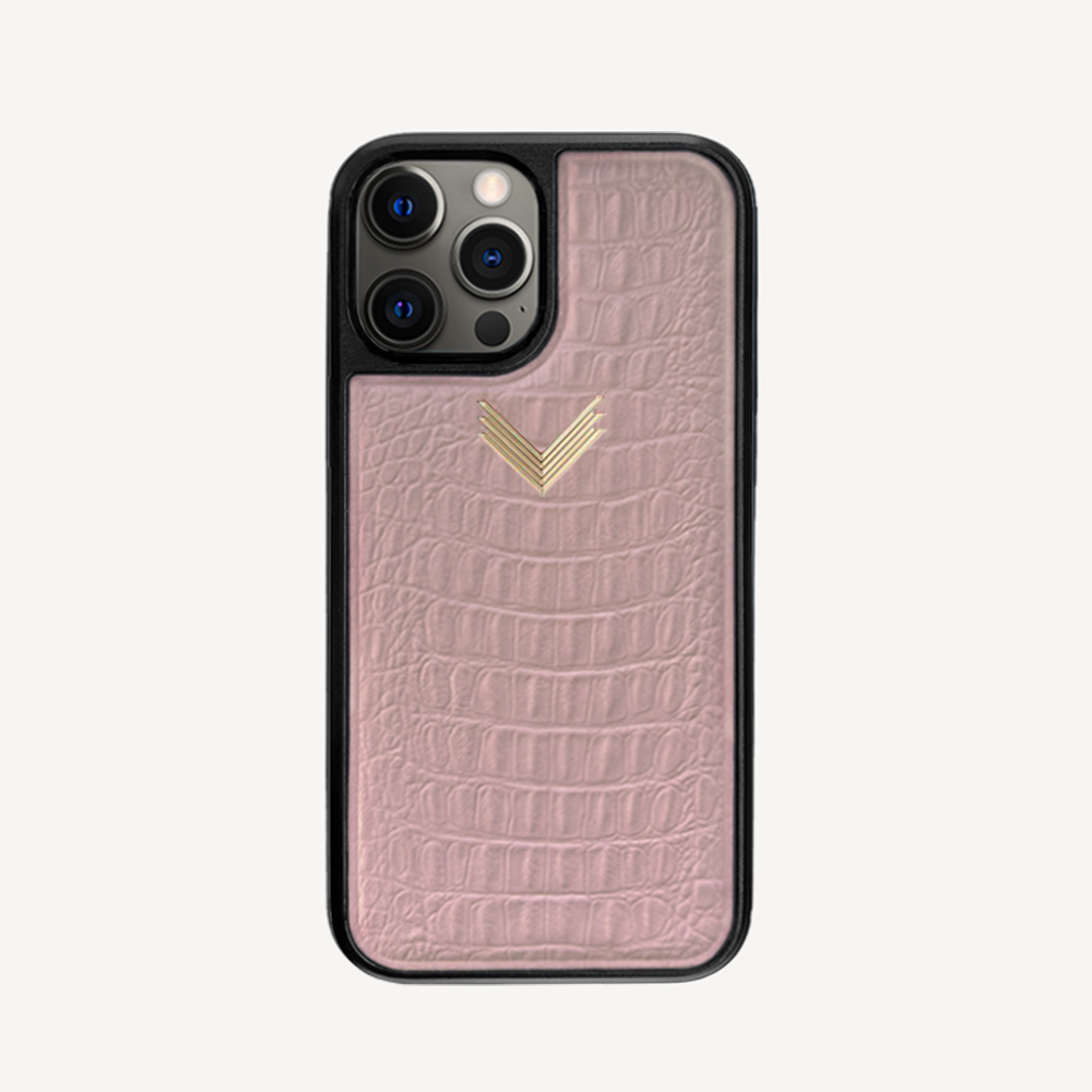 Husa Telefon iPhone 12/12 Pro, Piele Vitel, Textura Aligator