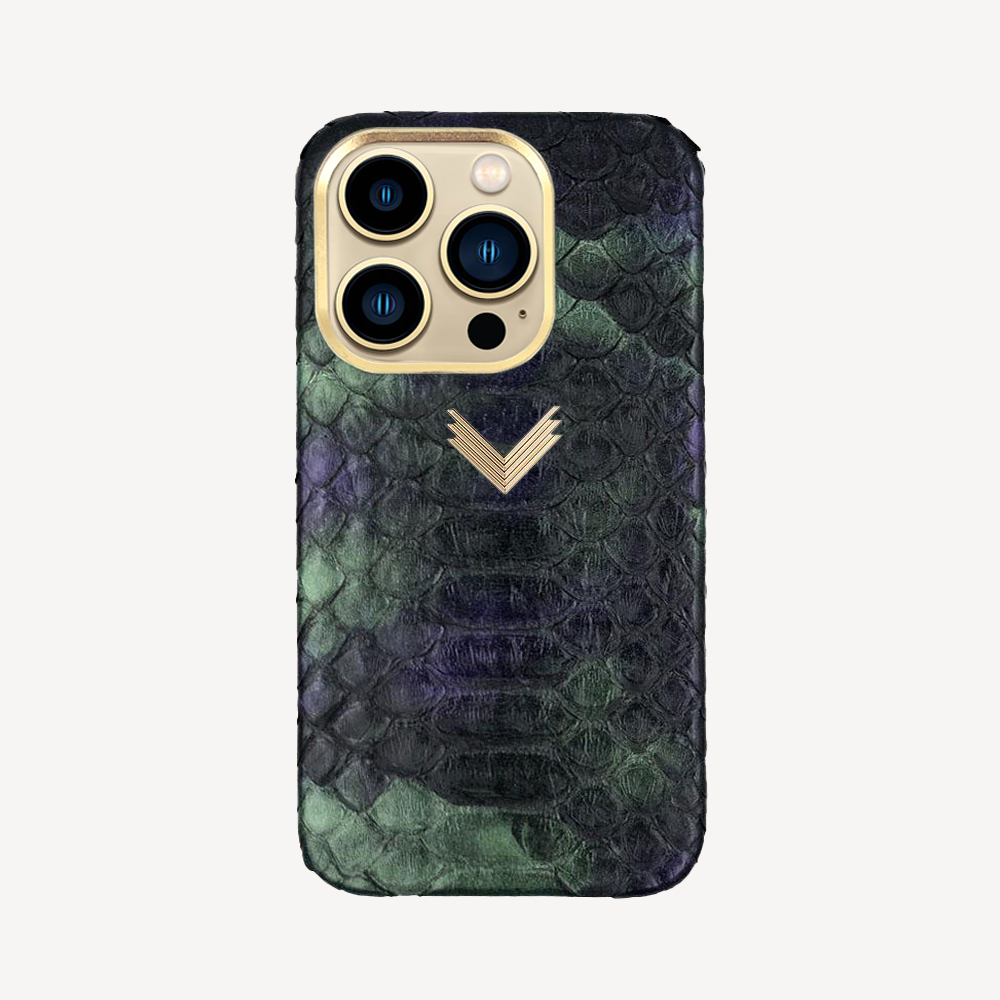 Husa Telefon iPhone 14 Pro, Piele Piton