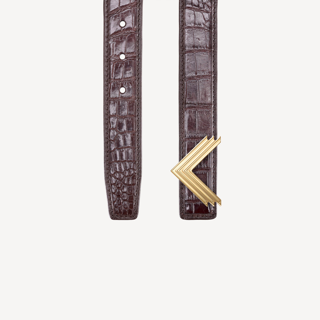 Curea 30mm, Piele Crocodil